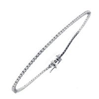 Bracciale Fanton Gioielli Donna TENNIS DIAMANTI in Oro bianco Diamante 0.42 Ct BROR-148-52 - BROR-148-52